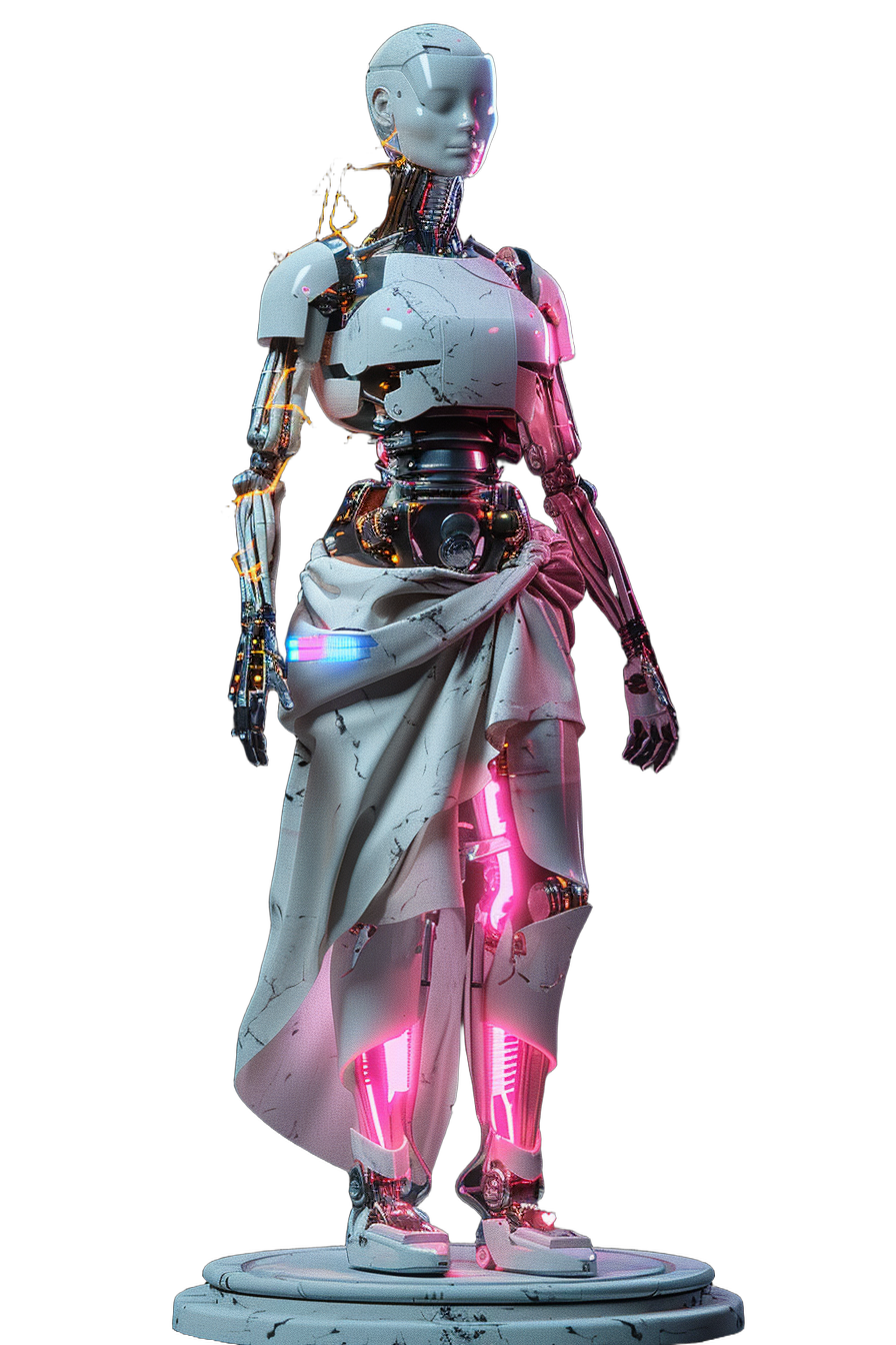 Iris — Customer Service & Support, cyborg titan statue