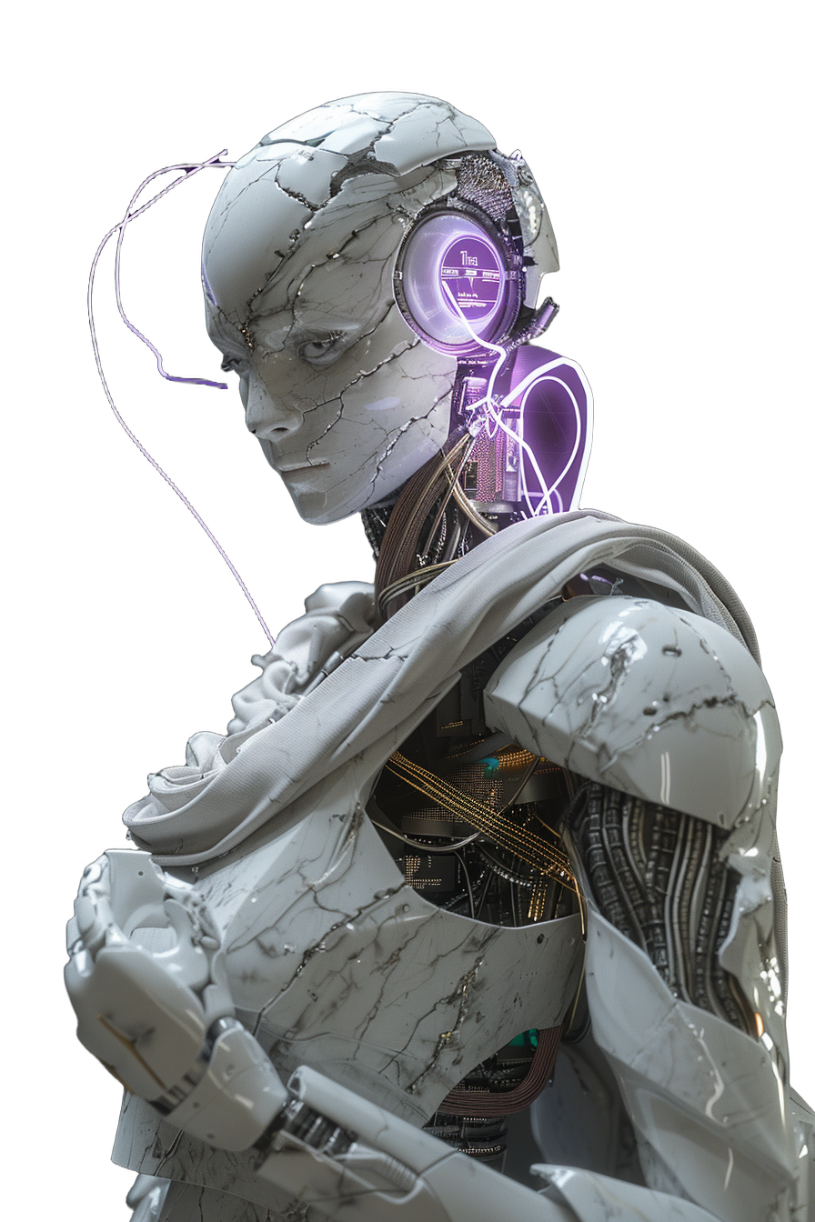 Mnemosyne — Research & Information Gathering, cyborg titan statue
